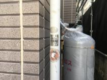 横浜市保土ヶ谷区F様邸竪樋施工前　