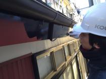 横浜市泉区I様邸破風塗装上塗り1回目