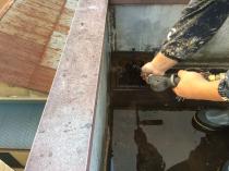 横浜市南区Fビル屋上高圧洗浄