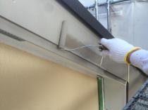 横浜市港南区Y様邸破風塗替え上塗り１回目