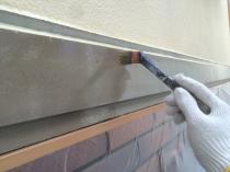 横浜市港南区Y様邸幕板塗替え下塗り