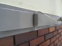 横浜市港南区Y様邸幕板塗替え上塗り２回目