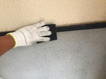 横浜市港南区Y様邸水切り塗替え前ケレン作業