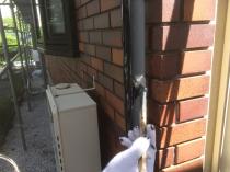 横浜市港南区Y様邸雨樋塗替え上塗り2回目