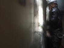 横浜市港南区Y様邸住宅塗り替え前高圧洗浄作業