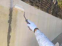 神奈川県三浦郡葉山町W様邸塀塗装施工事例画像