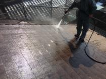 神奈川県三浦郡葉山町W様邸住宅塗り替え前高圧洗浄作業