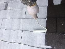 神奈川県三浦郡葉山町W様邸屋根塗装中