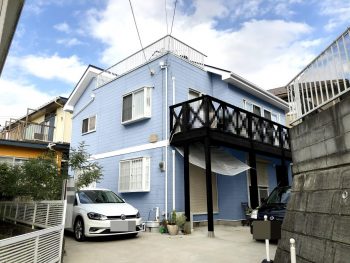 横浜市栄区O様邸外壁塗装前カラーシミュレーション画像