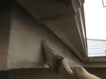 横浜市戸塚区A様邸破風上塗り1回目