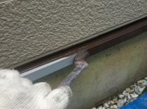 横浜市戸塚区A様邸水切り上塗り1回目