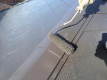 横浜市戸塚区A様邸棟板金上塗り2回目