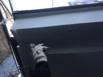 横浜市戸塚区A様邸軒天上塗り2回目