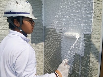 外壁塗装塗り替え作業