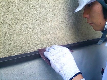 付帯部ケレン作業