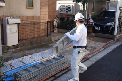 外壁塗装屋根塗装足場組立