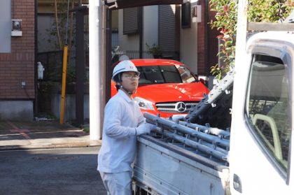 外壁塗装屋根塗装足場組立作業