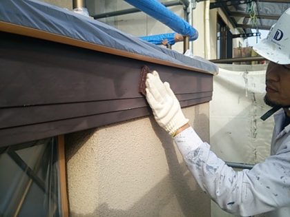 破風部のケレン作業