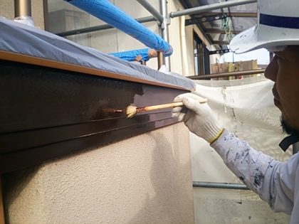 破風部塗り替え