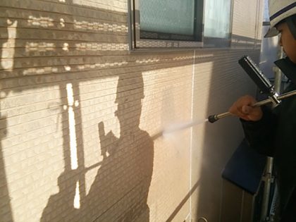 外壁高圧洗浄工事