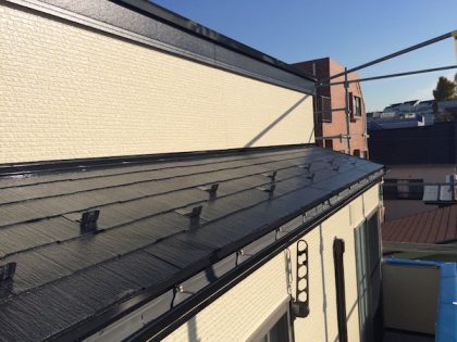 屋根塗装施工後