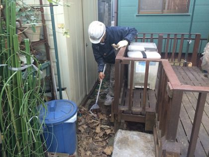 外壁塗装完了後清掃作業