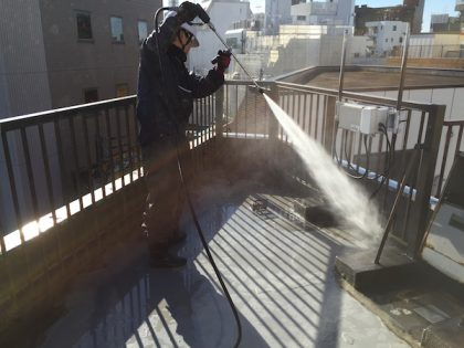 雨漏り点検作業