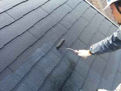 屋根の上塗りサーモアイ