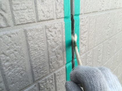 シーリング打ち替え作業