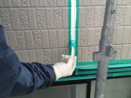 シーリング打ち替え作業