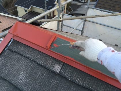 棟板金塗装作業