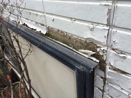 サイディング塗装施工前