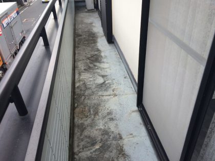 ベランダ防水工事施工前