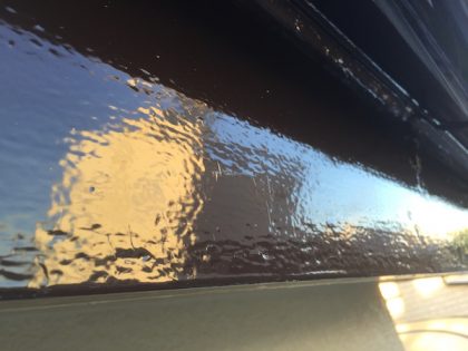 功栄破風塗装仕上げ作業