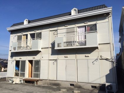 (株)功栄アパート塗装施工現場