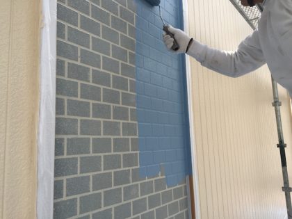 株式会社功栄アパート外壁塗装塗り替え現場