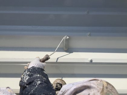 株式会社功栄アパート塗装工事現場