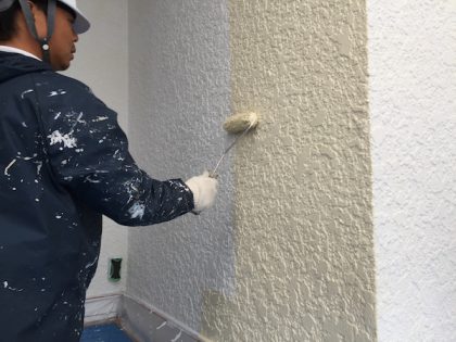 ダイヤモンドコート塗装施工風景