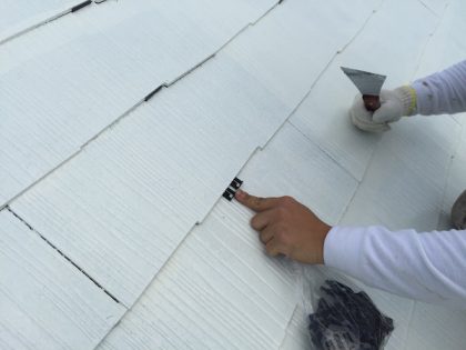 屋根タスペーサー挿入