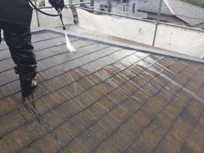 屋根高圧洗浄
