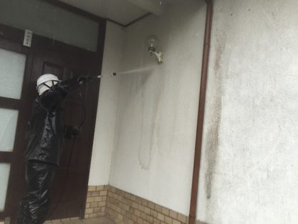 外壁リフォーム高圧洗浄