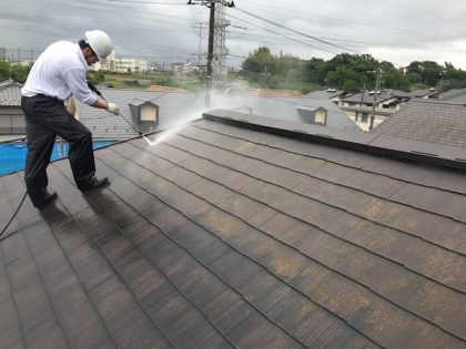 港南区屋根塗装高圧洗浄