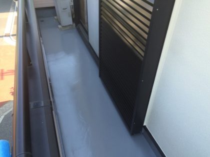 ベランダ防水工事完了