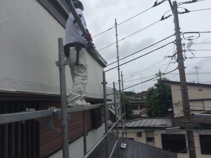 横浜市戸建ビケ足場