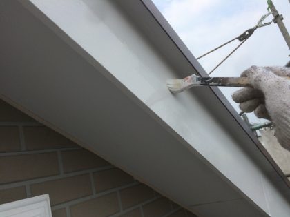 屋根付帯部塗装