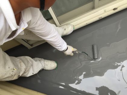 ベランダウレタン塗装
