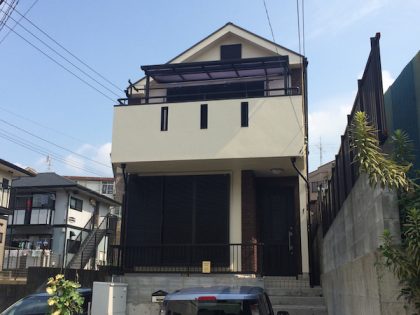 日本ペイントダイヤモンドコート外壁塗装施工後