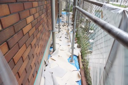 既存塗膜撤去作業