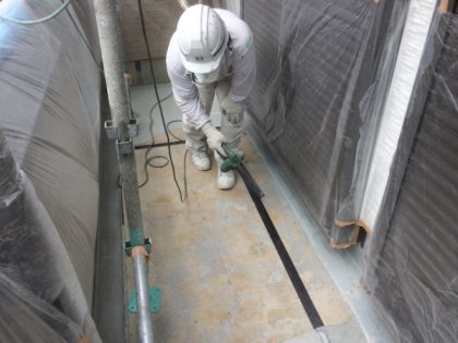 ベランダ防水補修工事
