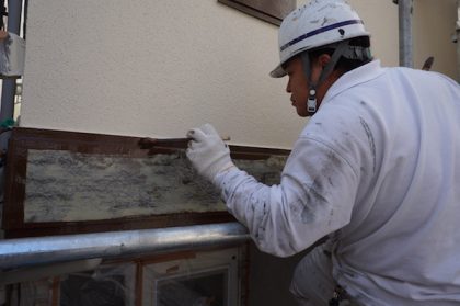 ダイヤモンドコート　日本ペイント　シリコン　塗装　隙間　付帯部　横浜市　住宅塗装